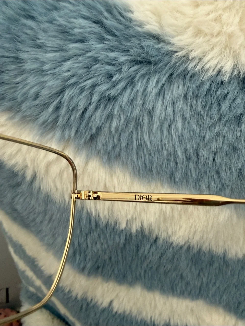 Dior Women's Gold Rim Optical Glasses